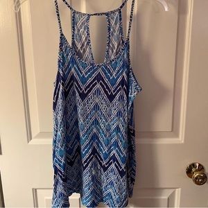 Super flowy spaghetti strapped shirt